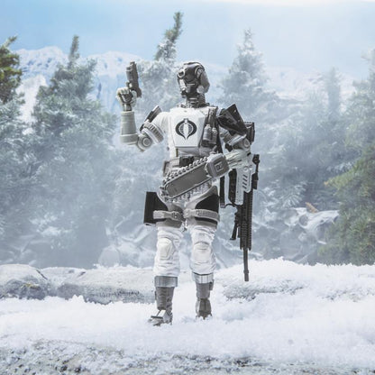 Arctic B.A.T. G.I. Joe Classified Series 6-Inch Figure — Front View Holding Pistol and Rifle