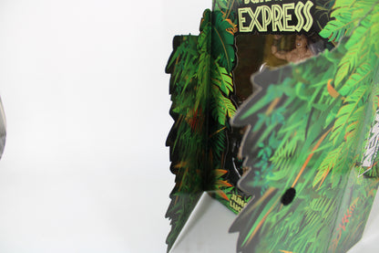 Jurassic Express AEW Unrivaled 2-Pack 2021 — Die-Cut Holographic Side Panel Detail at Angle