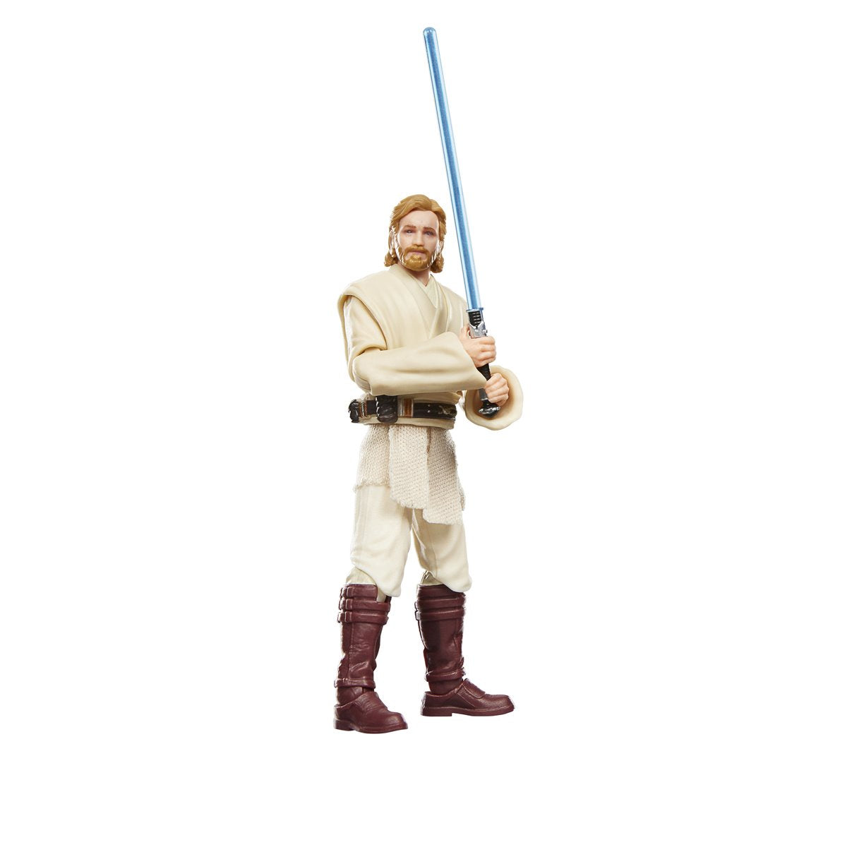 Obi-Wan Kenobi Vintage Collection 3.75-Inch Figure — Side View Holding Blue Lightsaber