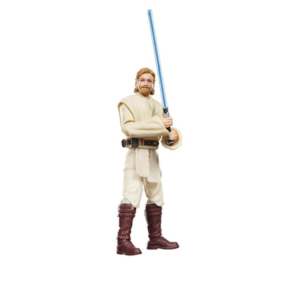 Obi-Wan Kenobi Vintage Collection 3.75-Inch Figure — Side View Holding Blue Lightsaber