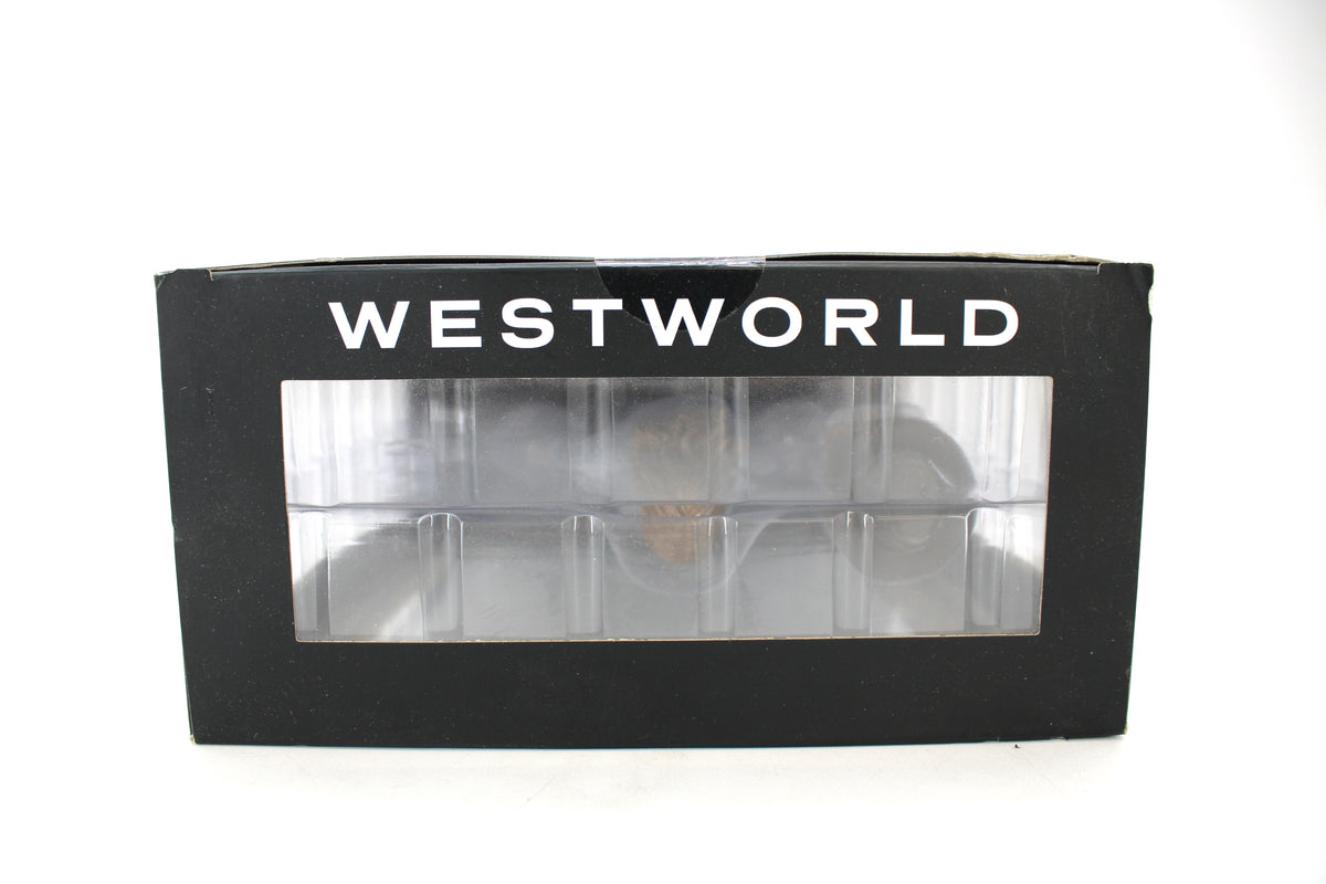 Outlaw Dolores Westworld Diamond Select Toys 2019 Figure — Top View Showing Box Wear