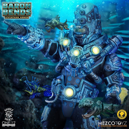 Baron Bends Leviathan Armor One:12 Collective Figure — Figure Detail with Aquaticons and Alternate Helmet Portrait