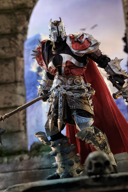 Medieval Spawn McFarlane Vault Collection 7-Inch Figure — Dynamic Three-Quarter Pose with Hammer