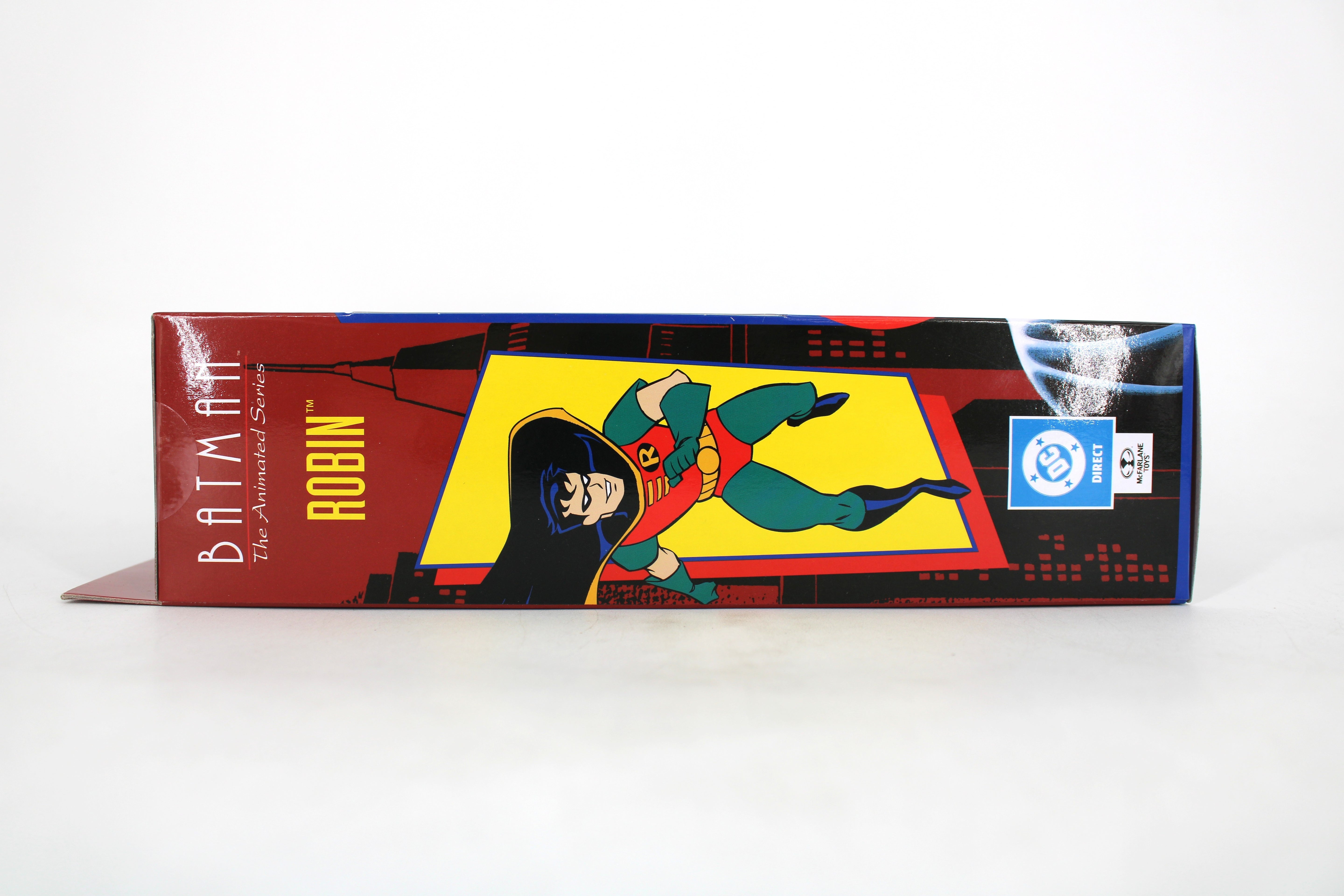Robin Batman The Animated Series Wave 7 McFarlane Figure — Box Spine with DC Direct and Robin Artwork