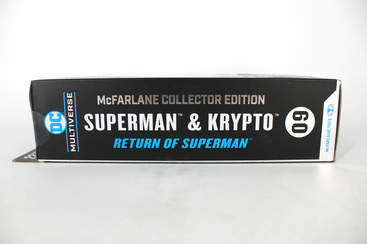 Superman & Krypto DC Multiverse Collector Edition — Side Panel with Edition Number 09