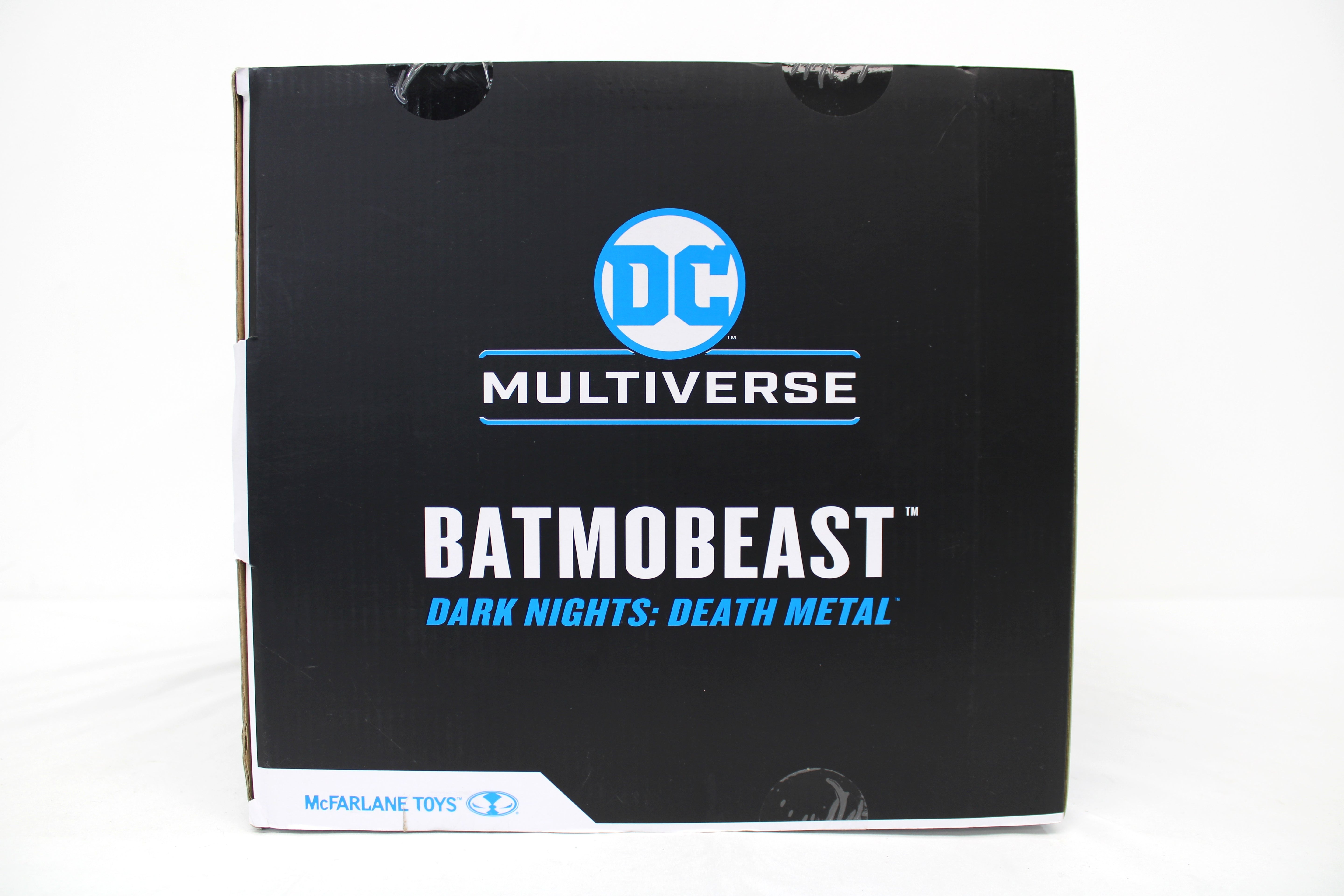 Batmobeast DC Multiverse Death Metal Gold Label Collection — Box Side View Left