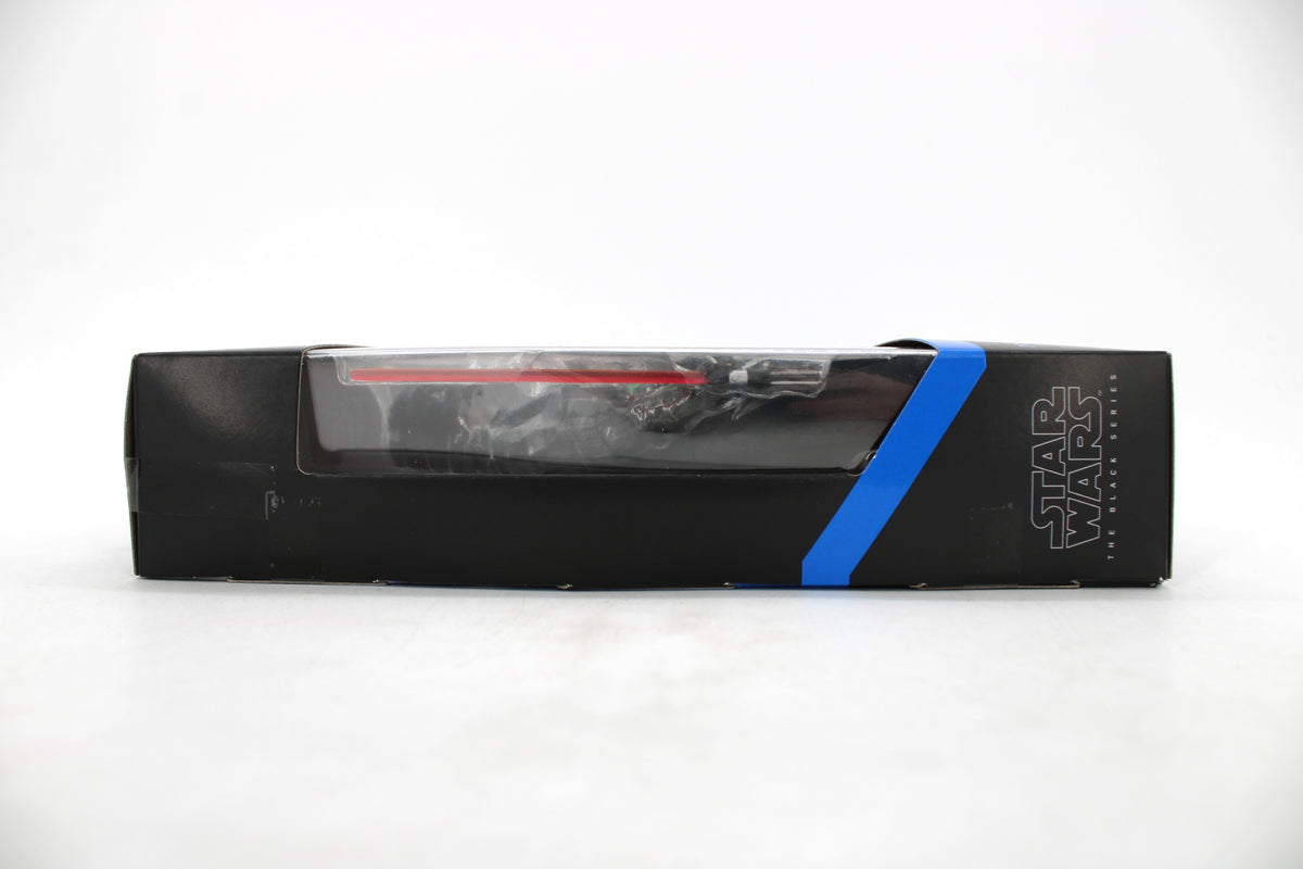 Darth Vader Black Series 6-Inch Figure — Side View with Blue Accent Stripe