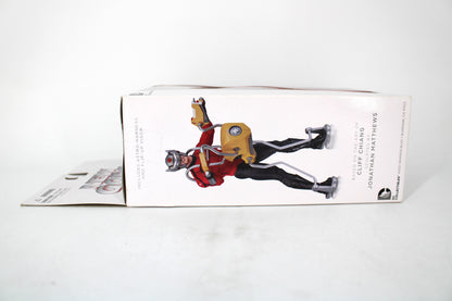 Orion New Gods DC Collectibles — Box Side View with Astro-Harness and Cliff Chiang Credit
