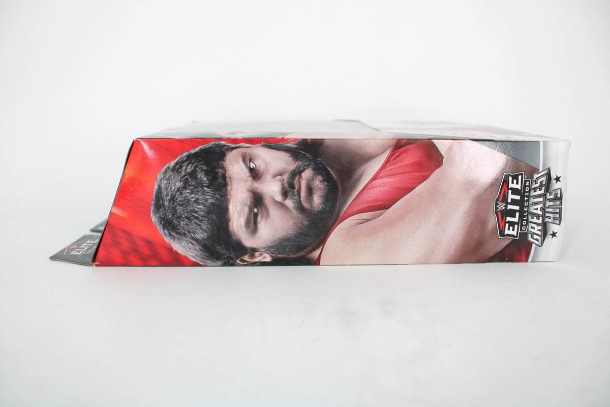 Typhoon WWE Elite Greatest Hits Figure — Box Side with Elite Greatest Hits Branding