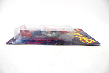Cyborg Spider-Man Marvel Legends Retro Carded Figure — Side View Right Showing Cybernetic Arm Detail