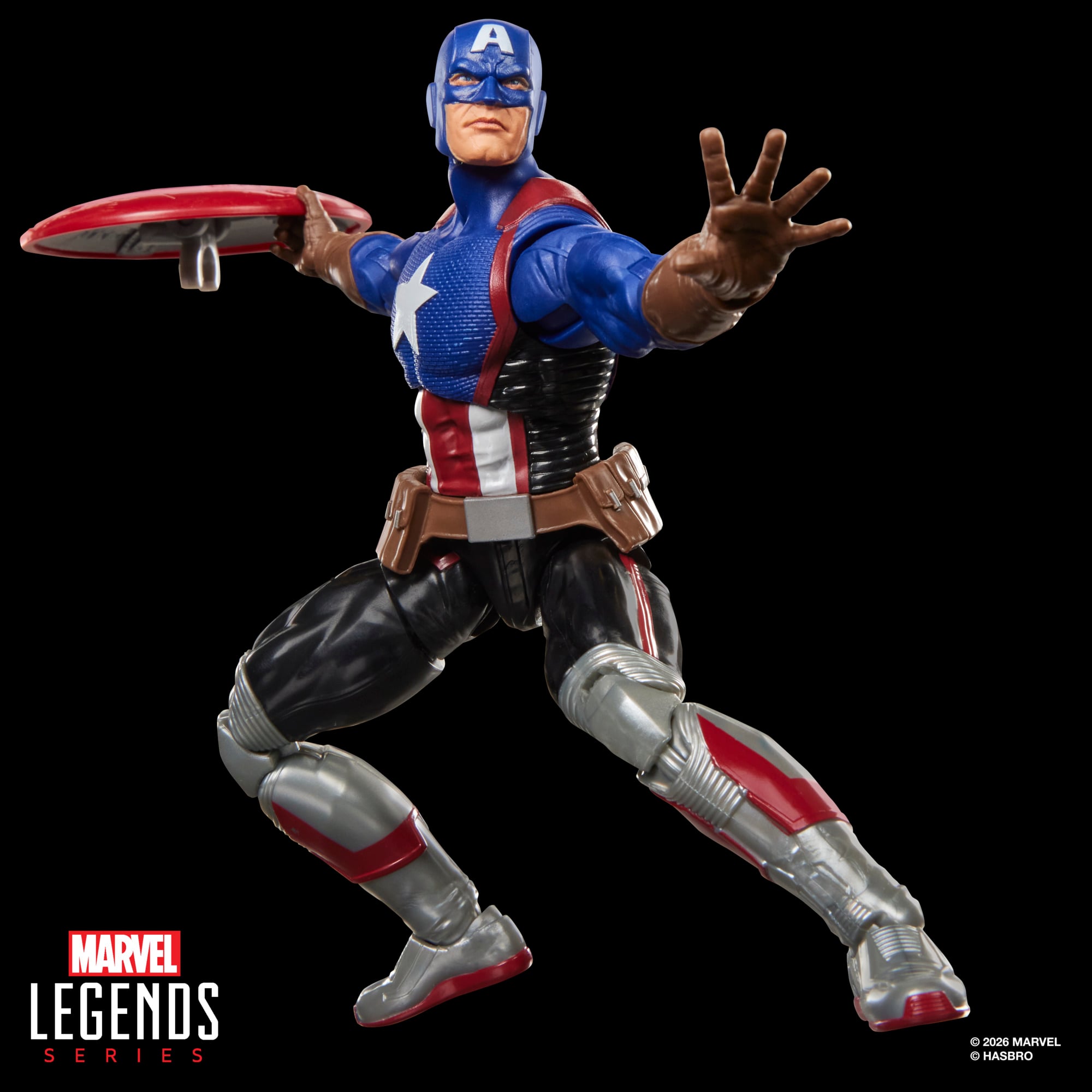 Captain America Avengers Twilight Marvel Legends 6-Inch Figure — Articulation Pose Throwing Shield