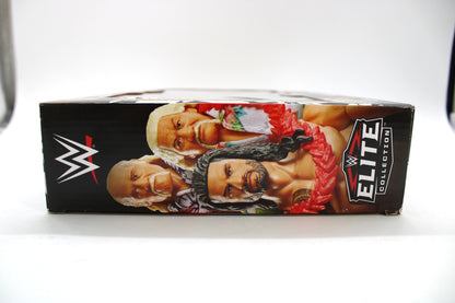 WWE Generations Samoan Dynasty Elite 3-Pack — Box Side with Afa, Sika, and Roman Reigns True FX Head Sculpts