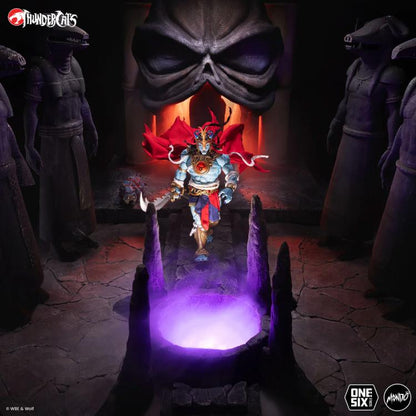 Mumm-Ra ThunderCats Mondo 1/6 Scale Figure — Wide Diorama Shot Inside Black Pyramid Throne Room