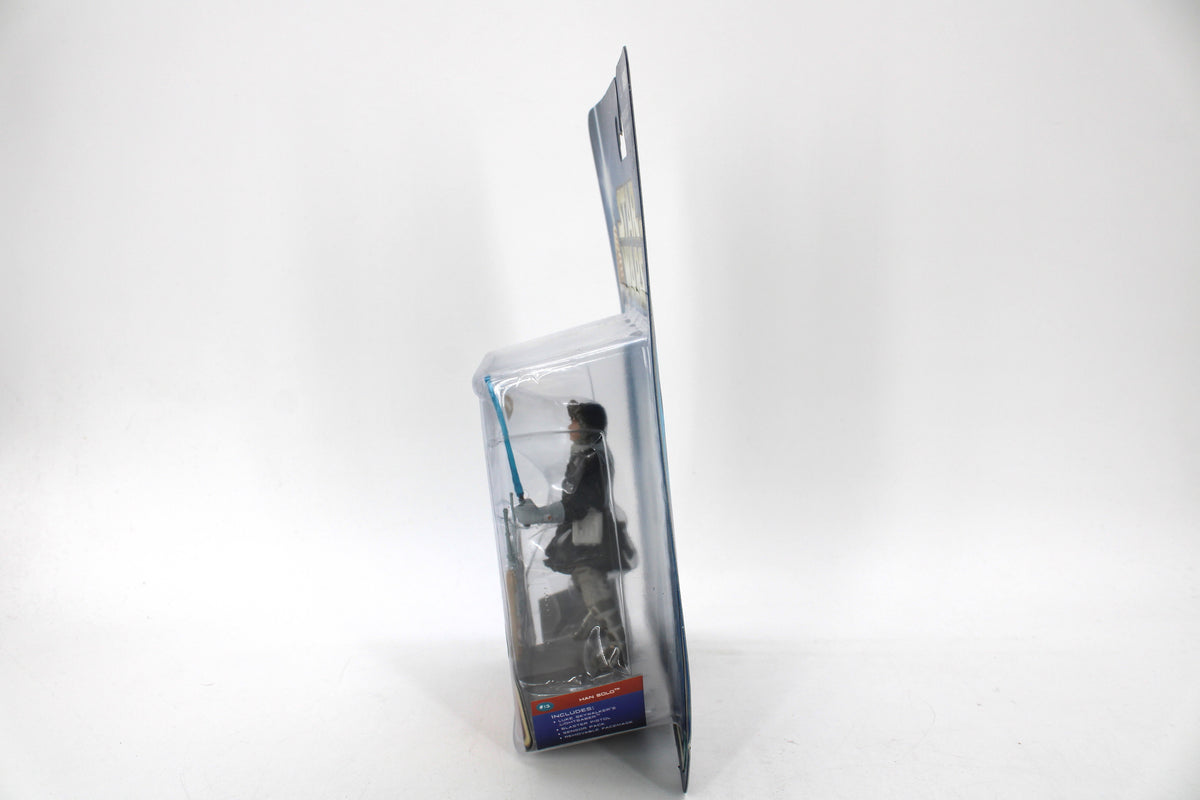 Han Solo Hoth Rescue Star Wars Saga 2002 3.75-Inch Figure — Side View Right with Includes Panel