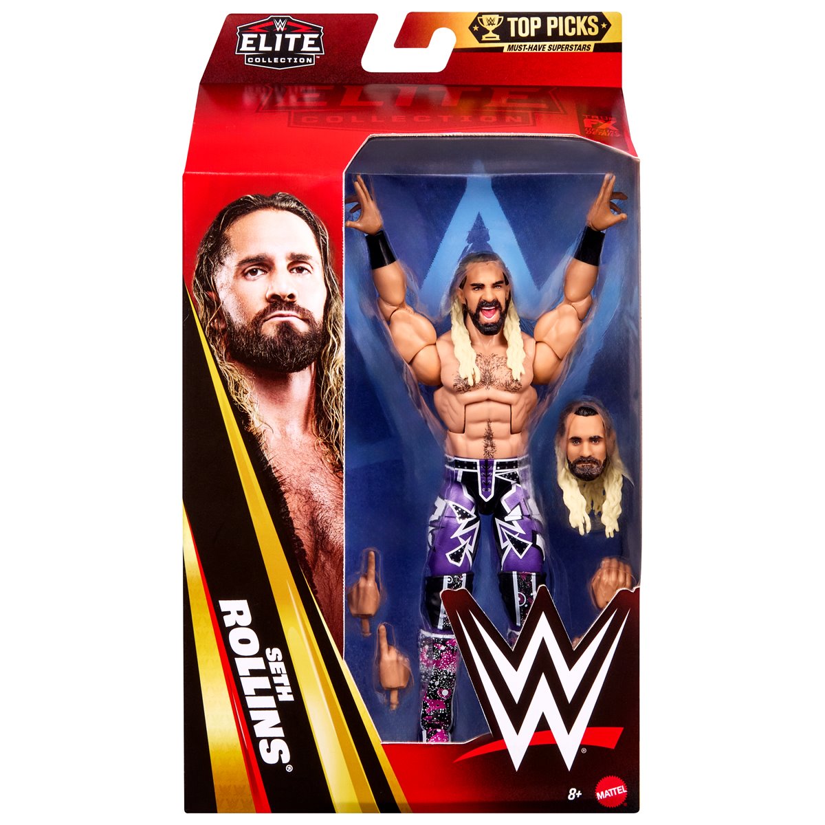 Seth Rollins WWE Elite Top Picks 2026 Figure — Box Front Package View