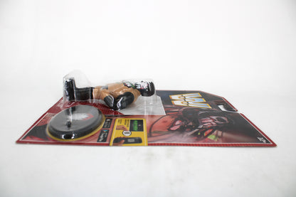 Finn Bálor (The Demon) WWE Retro App Series Action Figure — Contents Display with Figure and Stand Laid Flat on Card