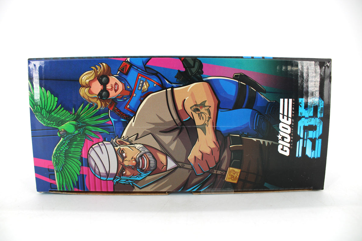 Shipwreck vs Cadet Deming GI Joe Classified Series #205 — Box Side Full Art Illustration