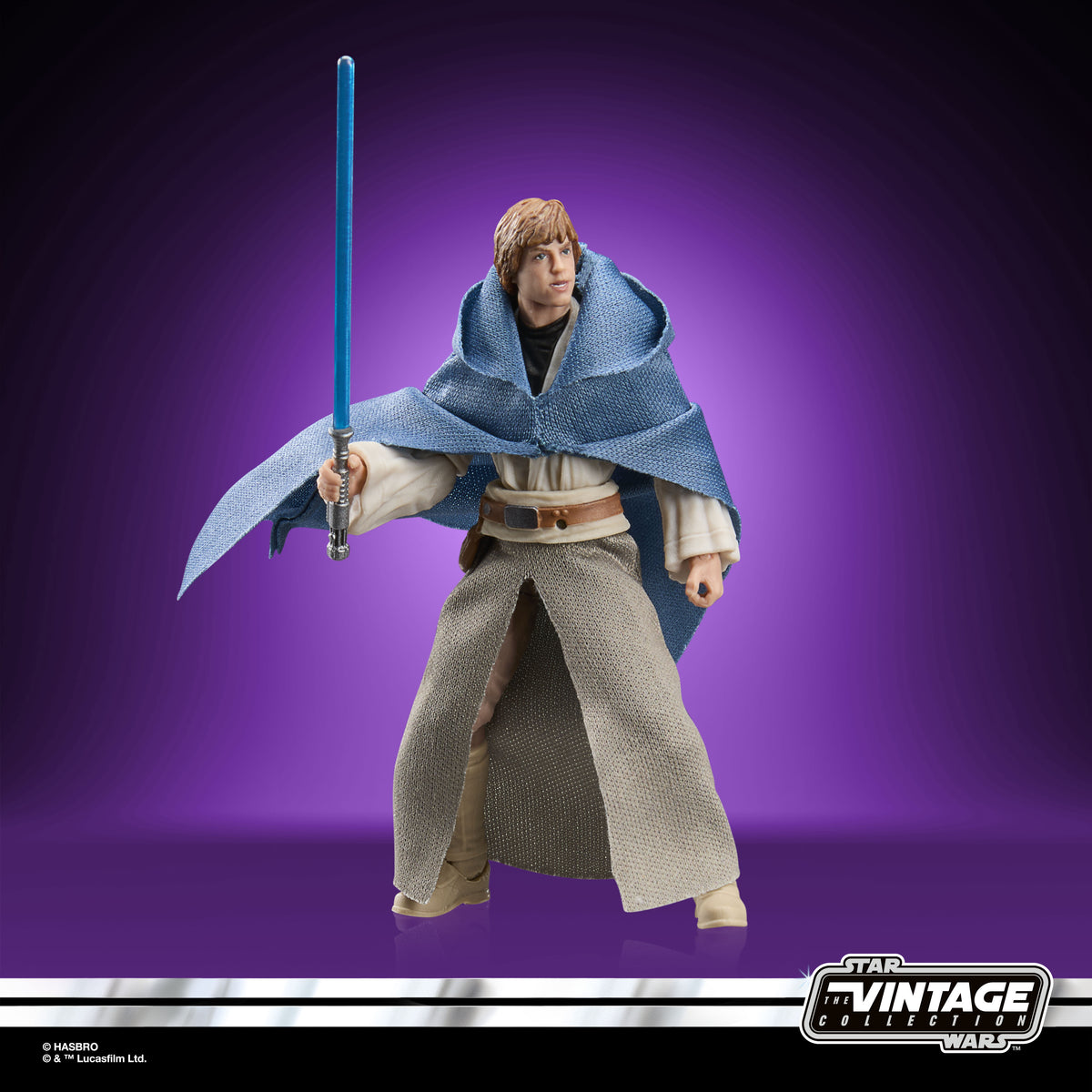 Luuke Skywalker Vintage Collection 3.75-Inch Figure — Dynamic Front Pose with Lightsaber Raised