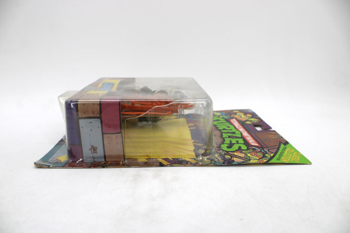 Leonardo TMNT Classic Collection 2013 Carded Figure — Opposite Side View Showing Accessories in Bubble