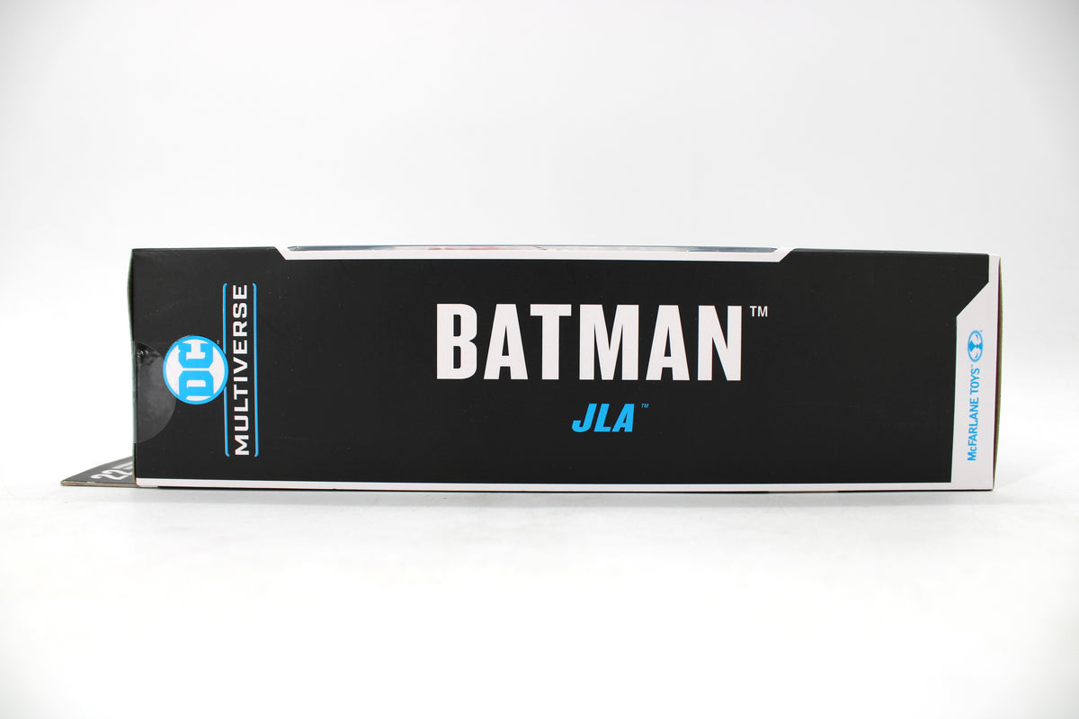 Batman JLA DC Multiverse 7-Inch Figure — Box Side View with Batman JLA Branding