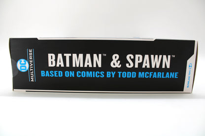 Batman & Spawn DC Multiverse 7-Inch 2-Pack — Spine Detail with Todd McFarlane Branding