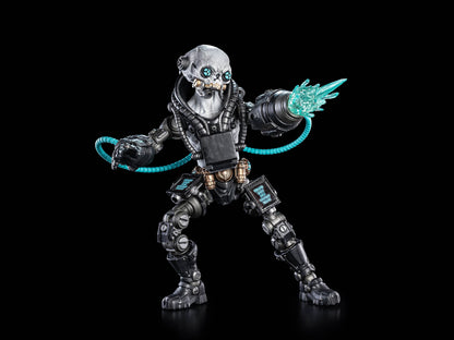 Brainer Cosmic Legions 6-Inch Figure — Front View Wide Stance with Conduit Tubes