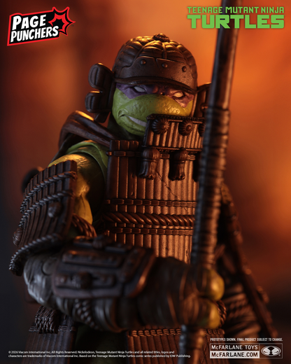 Donatello TMNT Page Punchers 5-Inch Figure — Figure Detail Close-Up on Samurai Armor and Face