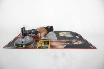 Seth Rollins WWE Retro Series 3 Action Figure — Side View with Figure, Stand, and Card Laid Flat