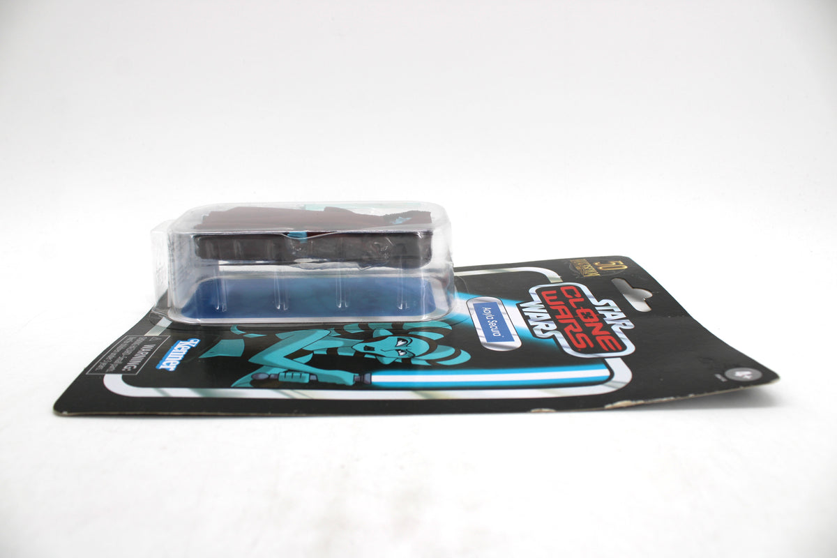 Aayla Secura Vintage Collection Clone Wars VC217 — Opposite Side View Showing Card Bottom Art
