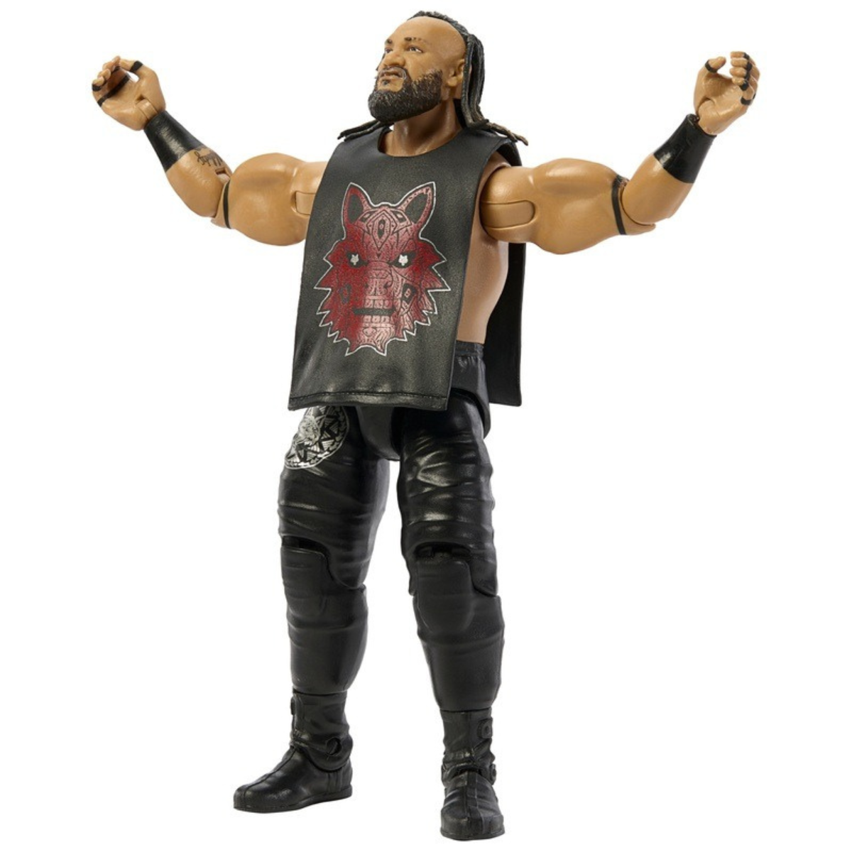 Jacob Fatu WWE Main Event Series 167 6-Inch Figure — Articulation Pose Arms Raised