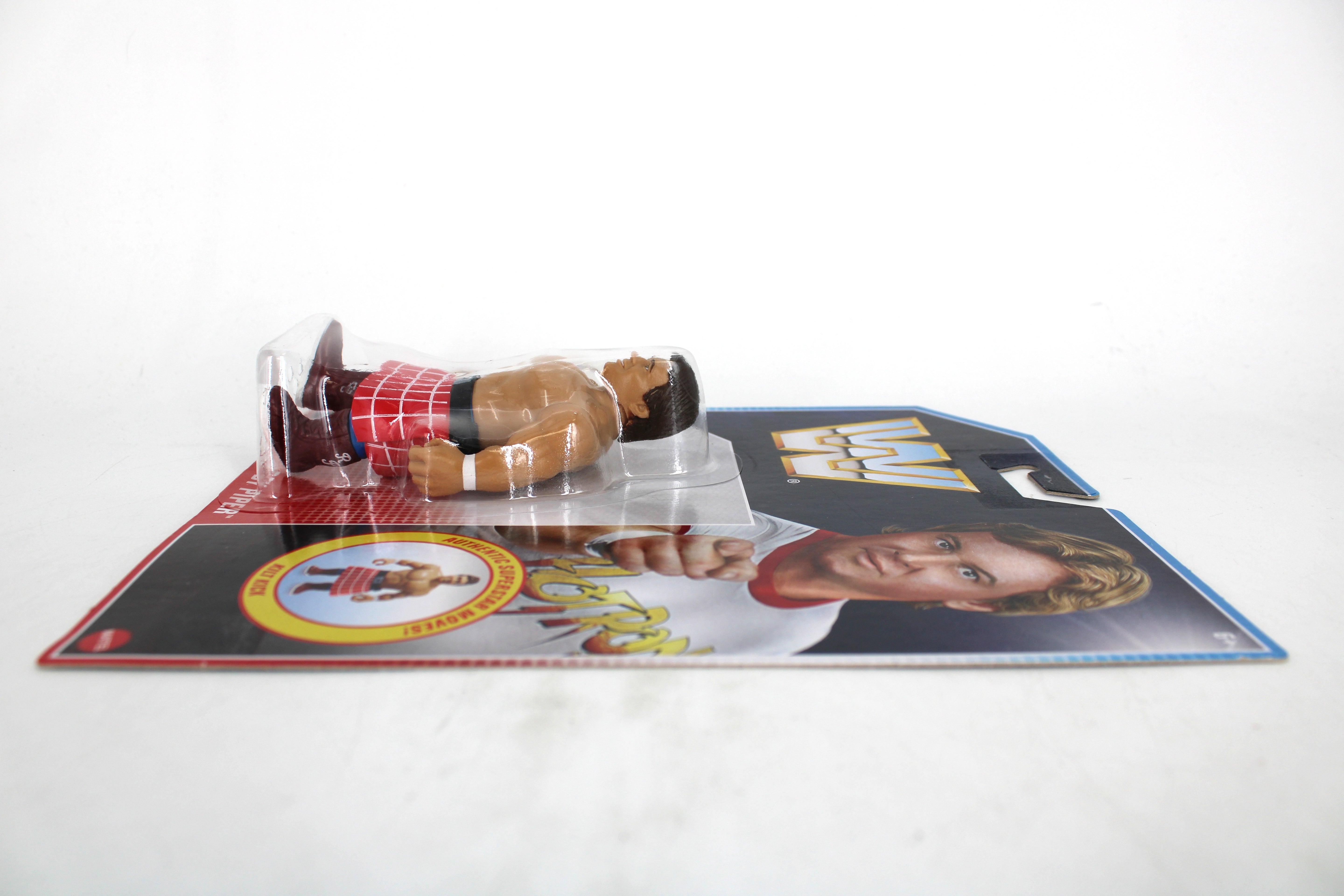 Rowdy Roddy Piper WWE Retros Kilt Kick Figure 2021 — Card Condition Close-Up