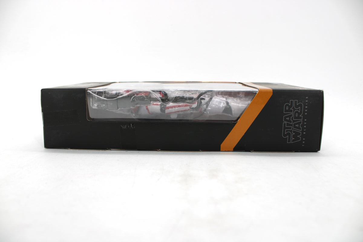 Incinerator Trooper Star Wars Black Series 6-Inch Figure — Side View with Orange Accent Stripe