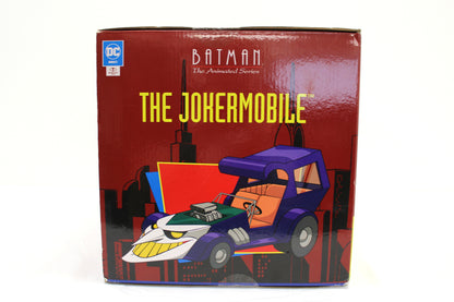 Jokermobile BTAS DC Direct Gold Label Vehicle — Box End Panel with Gotham City Skyline Art