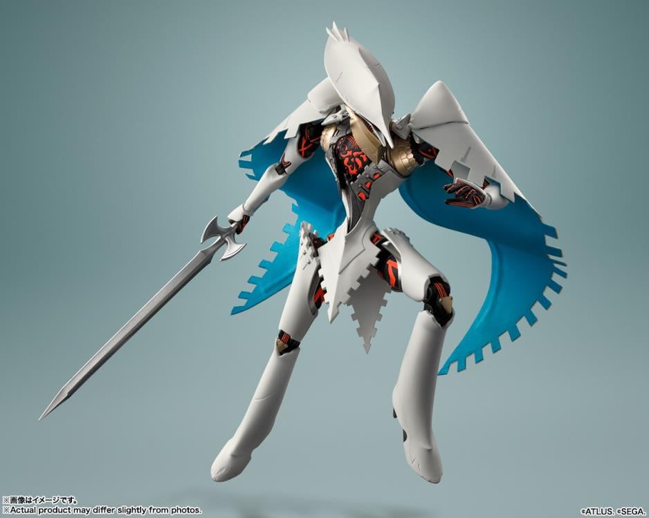 Seeker Metaphor ReFantazio S.H.Figuarts Figure — Aerial Combat Pose with Sword and Wire Cape Extended
