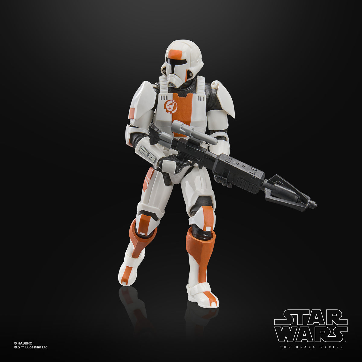 Republic Trooper Black Series 6-Inch Figure — Articulation Pose with Blaster at Angle