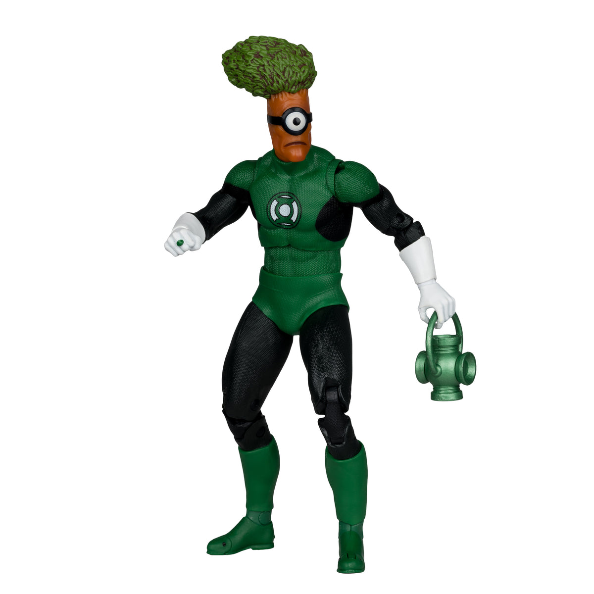 Medphyll Green Lantern DC Multiverse 7-Inch Figure — Front View Holding Power Battery