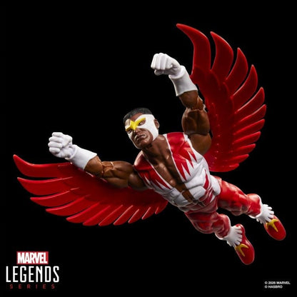 Falcon Secret Wars Marvel Legends 6-Inch Figure — Articulation Pose Flying with Large Red Wings