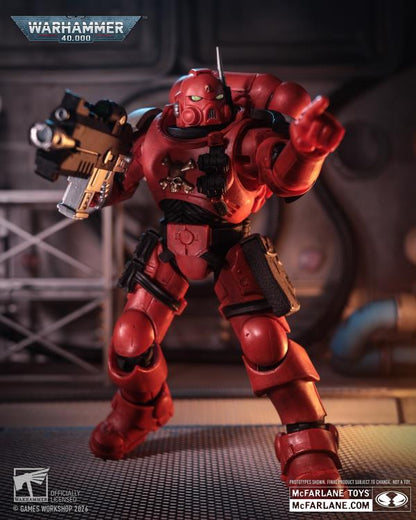 Blood Ravens Infiltrator Warhammer 40K Dawn of War IV 7-Inch Figure — Articulation Pose with Pointing Hand