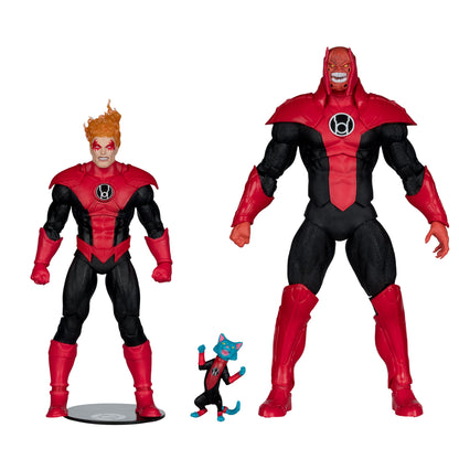 Atrocitus Red Lantern Corps DC Multiverse 7-Inch Two-Pack — Side by Side Front View with Figure Base