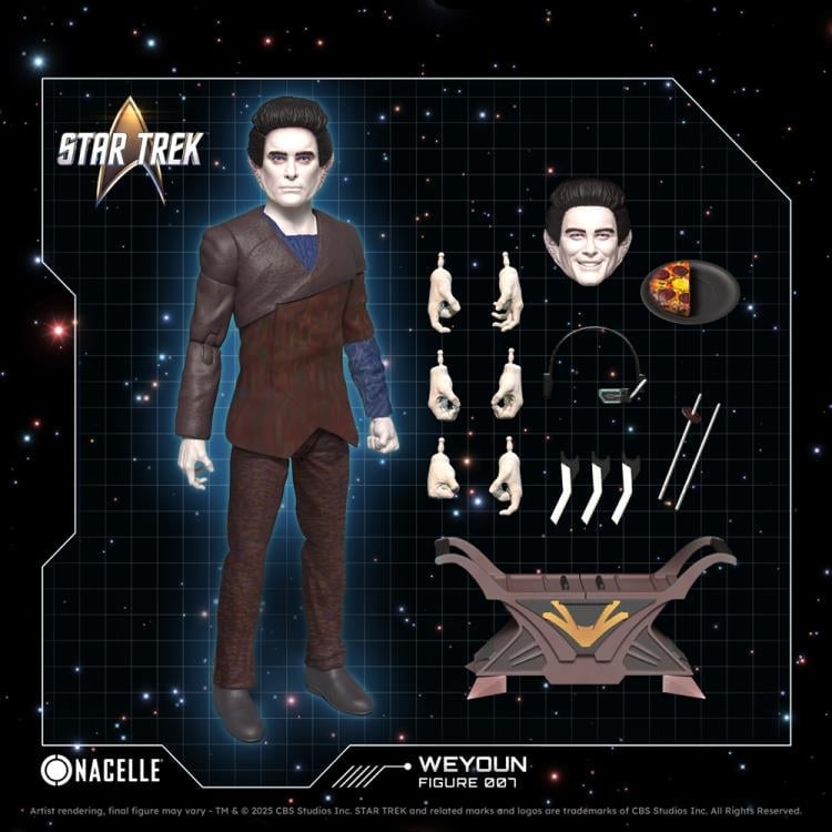 Weyoun DS9 Fig.007 Nacelle 1/10 Scale Figure — Accessories Included