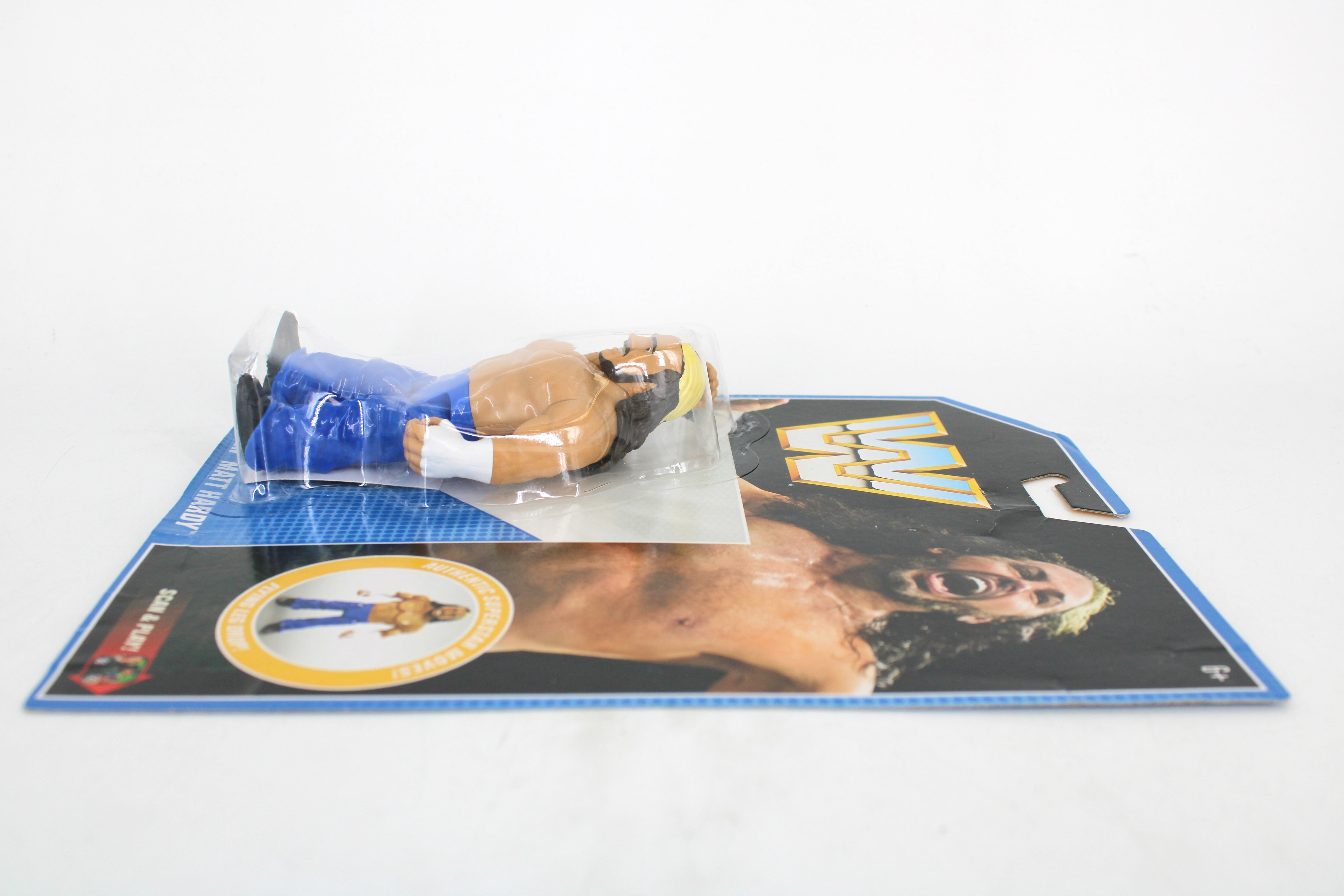Woken Matt Hardy WWE Retro Series Figure 2019 — Opposite Side View with Card Art Close-Up