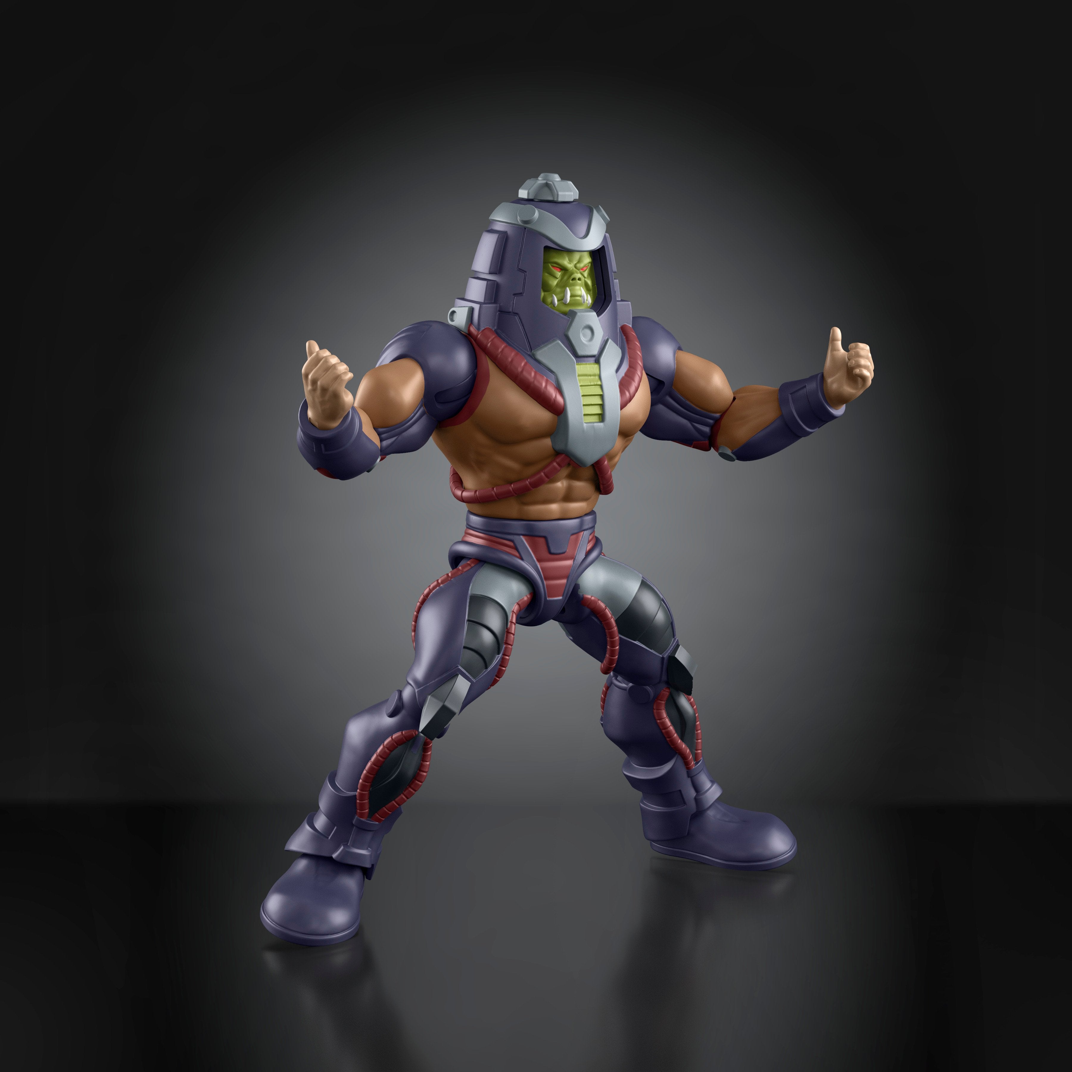 Man-E-Faces MOTU Origins 200X Deluxe 5.5-Inch Figure — Articulation Pose Showing Monster Face