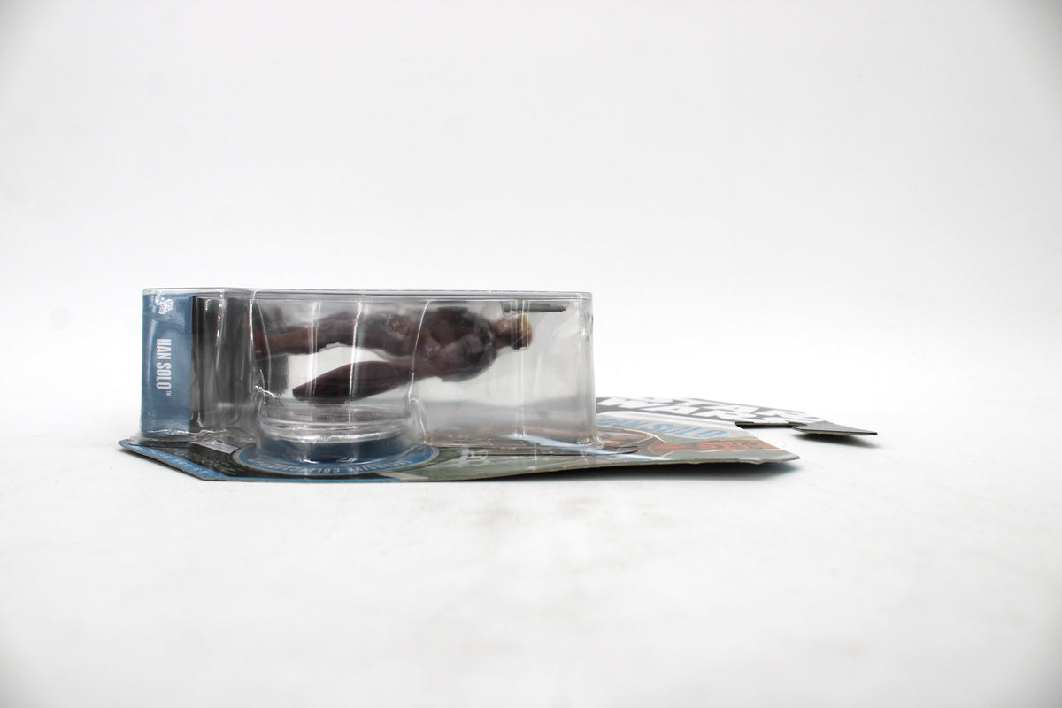 Concept Han Solo Star Wars 30th Anniversary 3.75-Inch Carded Figure — Side View Right with Collector Coin Visible
