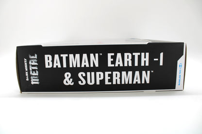 Batman Earth -1 & Superman DC Multiverse 2-Pack — Box Side with Title Lettering and McFarlane Toys Logo