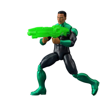 Green Lantern John Stewart DC Premier 6-Inch Figure — Action Pose with Green Construct Rifle