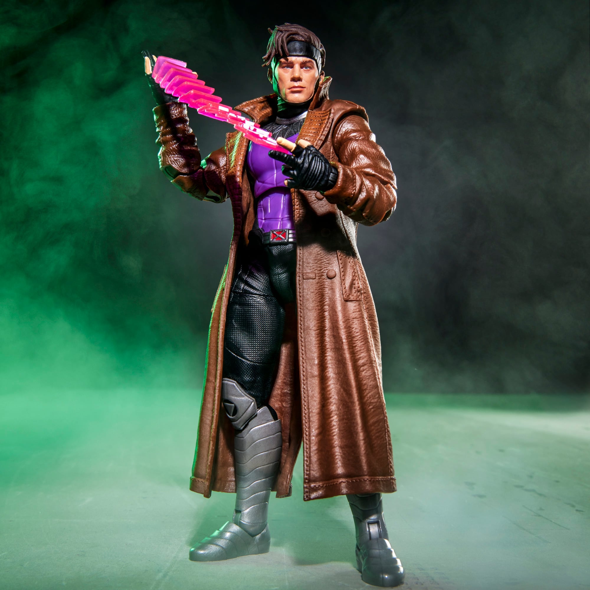 Gambit Marvel Legends 6-Inch Figure — Front View Standing with Bo Staff
