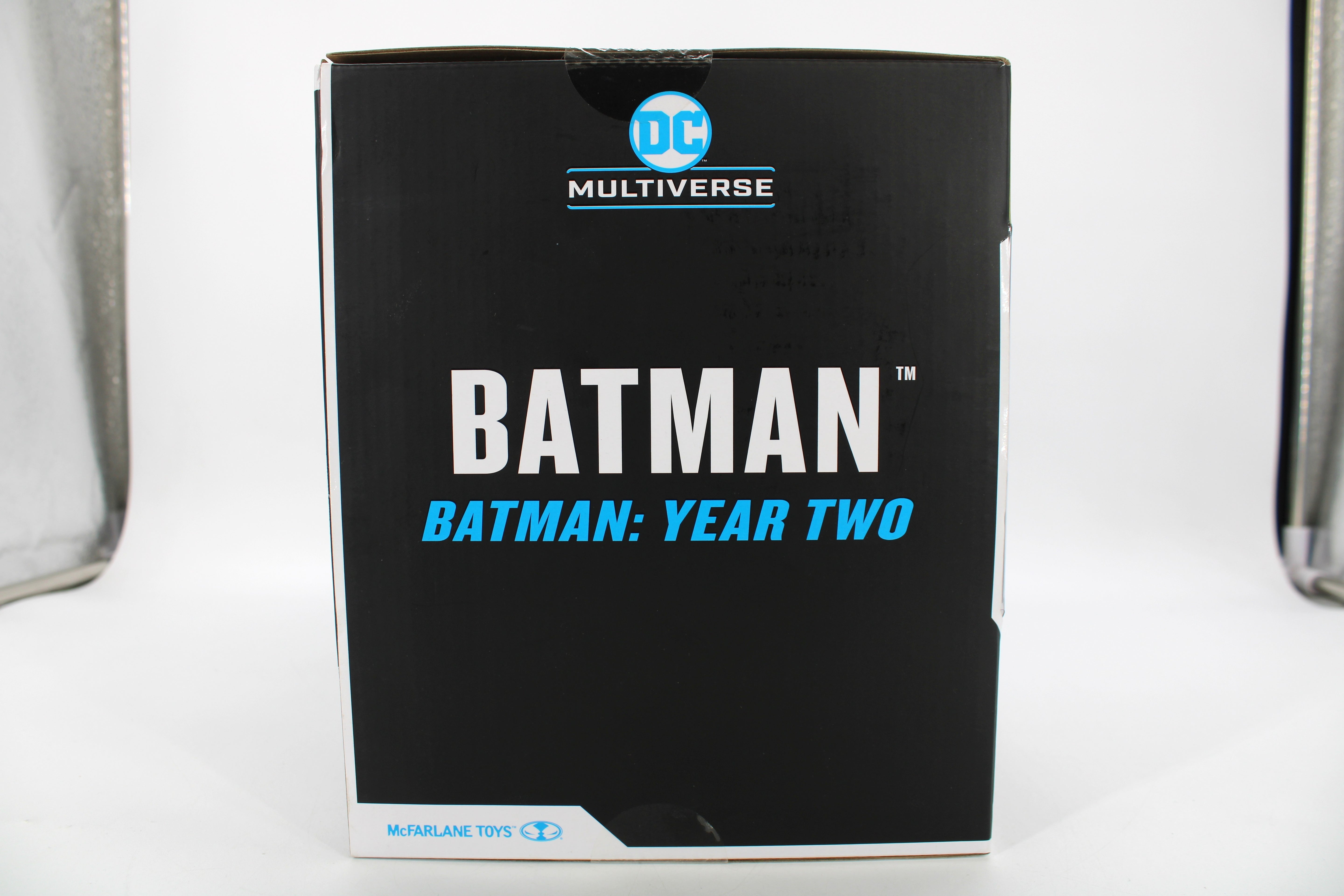 Batman Year Two DC Multiverse Gold Label Figure — Box Side Panel with Batman Year Two Title Detail