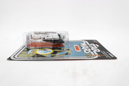 Sandtrooper Star Wars Vintage Collection VC14 3.75-Inch Carded Figure — Side View Right with Free Boba Fett Sticker Detail