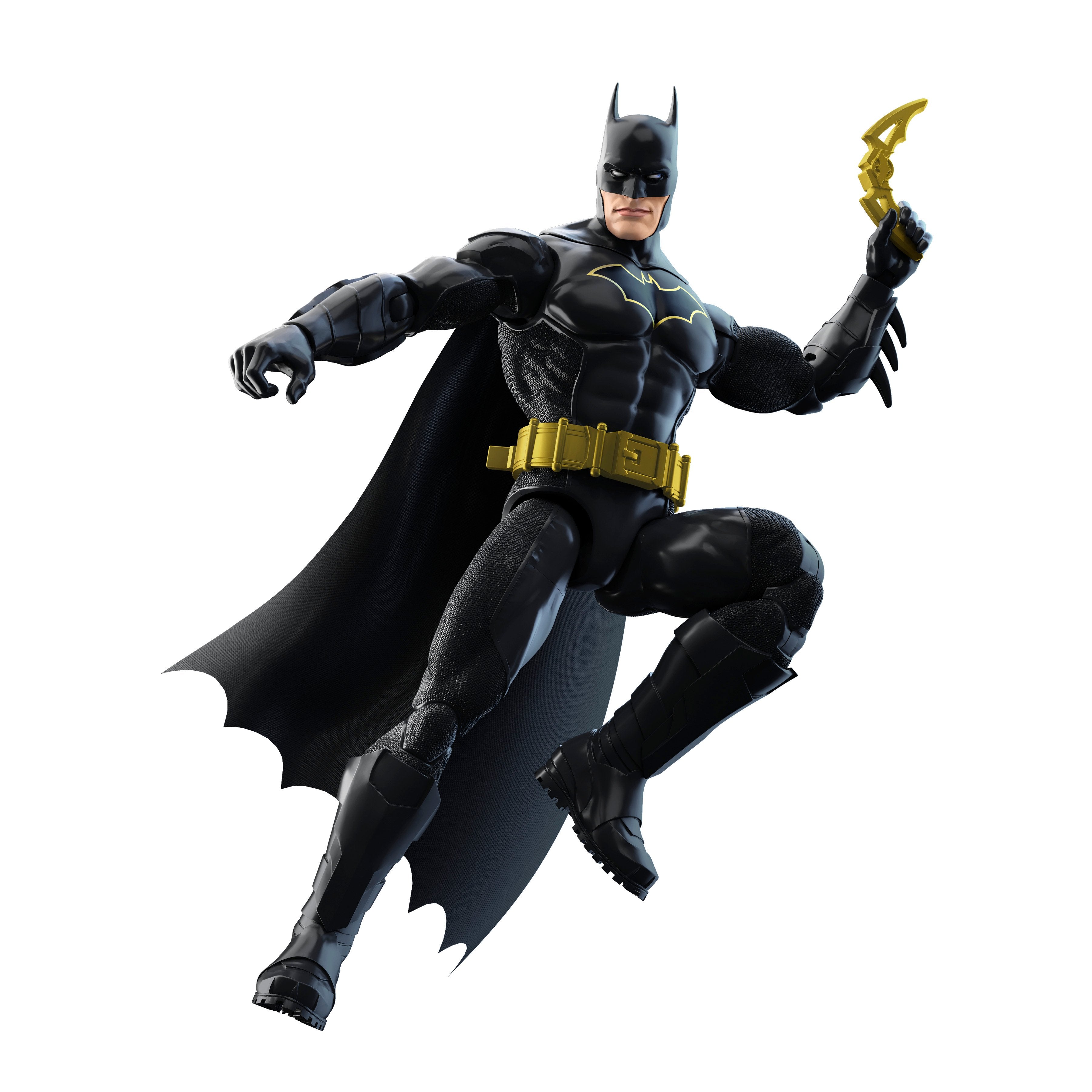 Batman DC Premier 6-Inch Stealth Suit Figure — Leaping Action Pose with Batarang