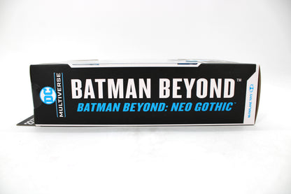 Batman Beyond Neo Gothic DC Multiverse Platinum Edition — Side Panel Detail with Batman Beyond Neo Gothic Branding
